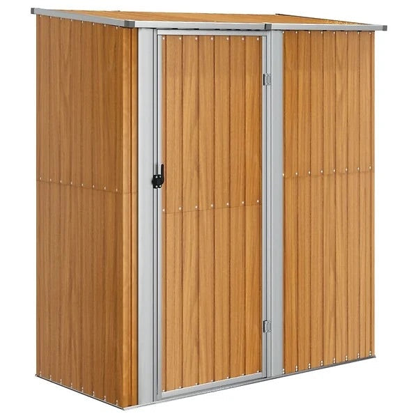 vidaXL Abri de jardin 180,5x97x209,5 cm acier galvanisé aspect bois