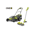 Pack tondeuse+coupe bordure RYOBI One+, 2x18V, l.37cm, 2 batteries 5Ah