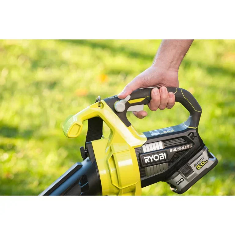 RYOBI - Souffleur aspiro-broyeur Brushless 18V ONE+™ (Batterie 2,5 Ah ONE+ et Chargeur Offerts)