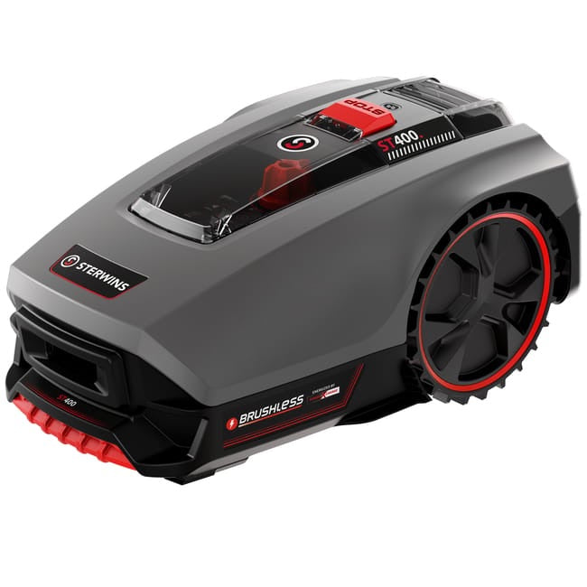 Robot tondeuse STERWINS 400m² + Batterie 18V